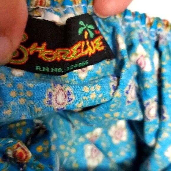 Shoreline Boho Gypsy Turquoise & Brown Beaded Princess Style Mini Dress - Picture 9 of 13